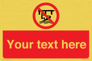 Custom Do not use watercraft in the vicinity of piers